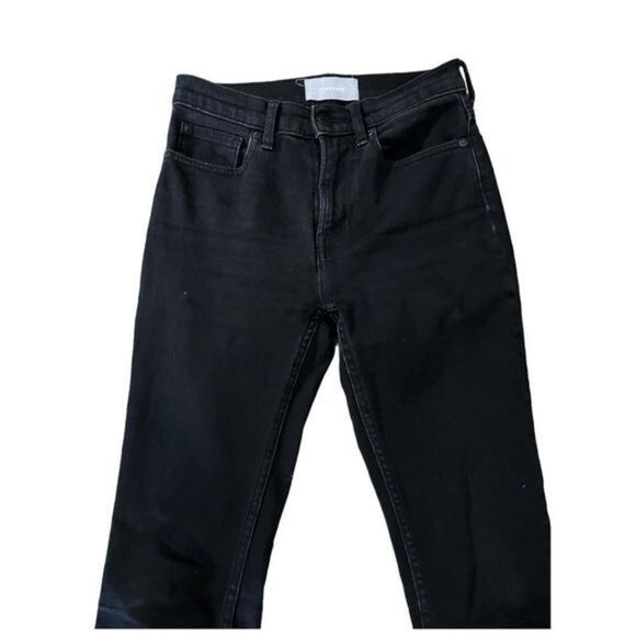 EVERLANE- Black Kick Crop Jeans with Raw Hem‎ Size 24R - Picture 9 of 9